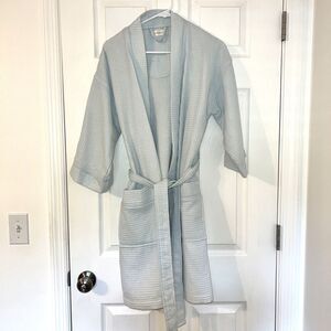 Nordstrom Everyday Waffle Turkey Cotton Robe Blue Women's-Size S